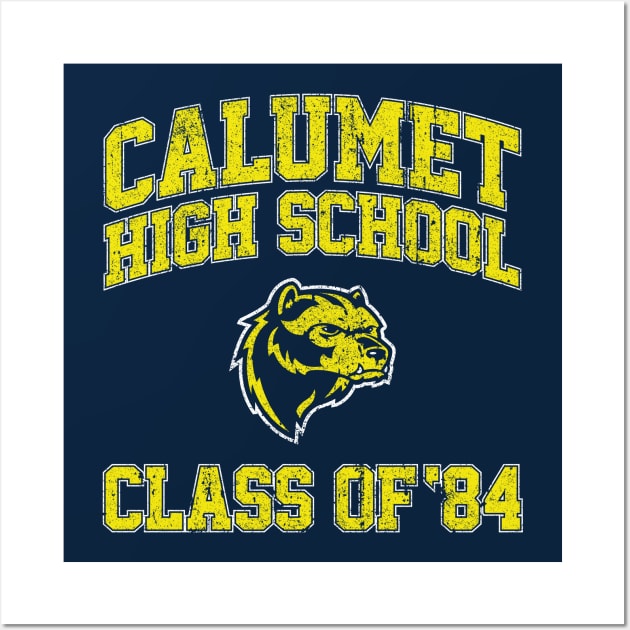 Calumet High School Class of 84 Wall Art by huckblade